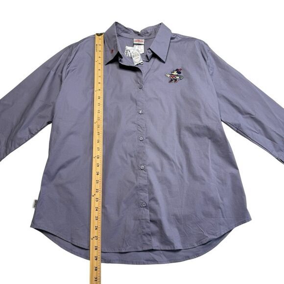 The Disney Store Minnie Mouse Button Down Shirt Disneyland Vacation Women’s XL - Picture 6 of 14